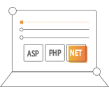 支持ASP、PHP、.Net等多種語言開發(fā)